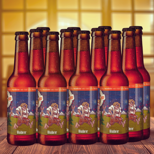 Imperial Red Ale DAS Bier für echte Fans! West Coast Ale, rot, wild, kräftig, fruchtig und doch elegant. Mit fast 16% Stammwürze dominiert das Malz.