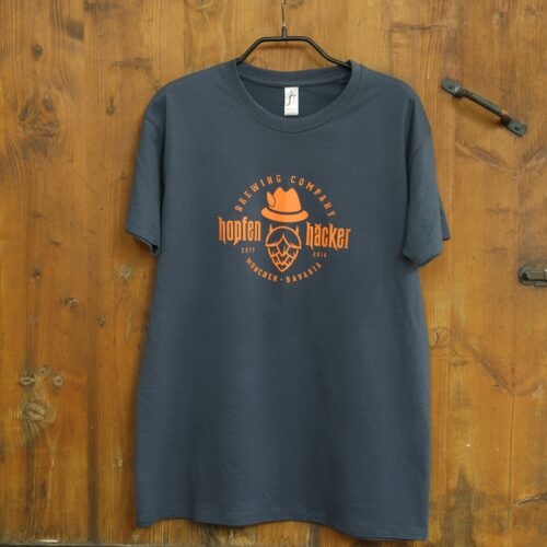 Hopfenhäcker T-Shirt - fesches Shirt in dunkelgrau mit Print