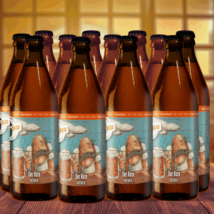 Hopfenhäcker Der Rote - Export Rotbier mit Amarillo, Centennial, Citra und Taurus. Typisch für München aus der Kreativbrauerei Hopfenhäcker