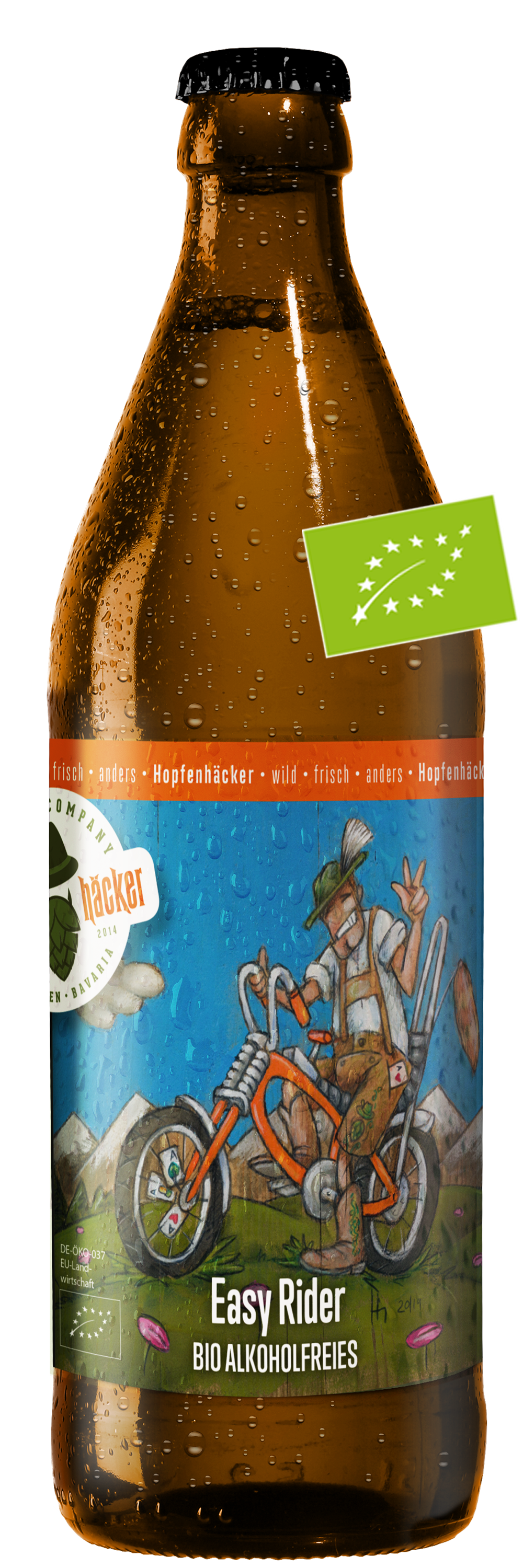 EasyRider_Alkoholfreies_BIOmitLogo Easy Rider, das alkoholfreie unter den Hopfenhäcker Bieren Biobier