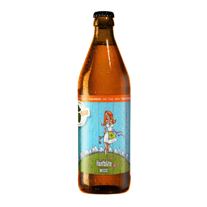 Hanfblüte, das Weißbier Die obergärige Weisse – über­ raschend frech interpretiert.